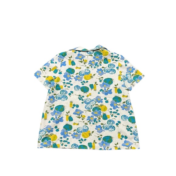 Vintage 70s Jeanette Maternity Floral Boho Top - Picture 3 of 6